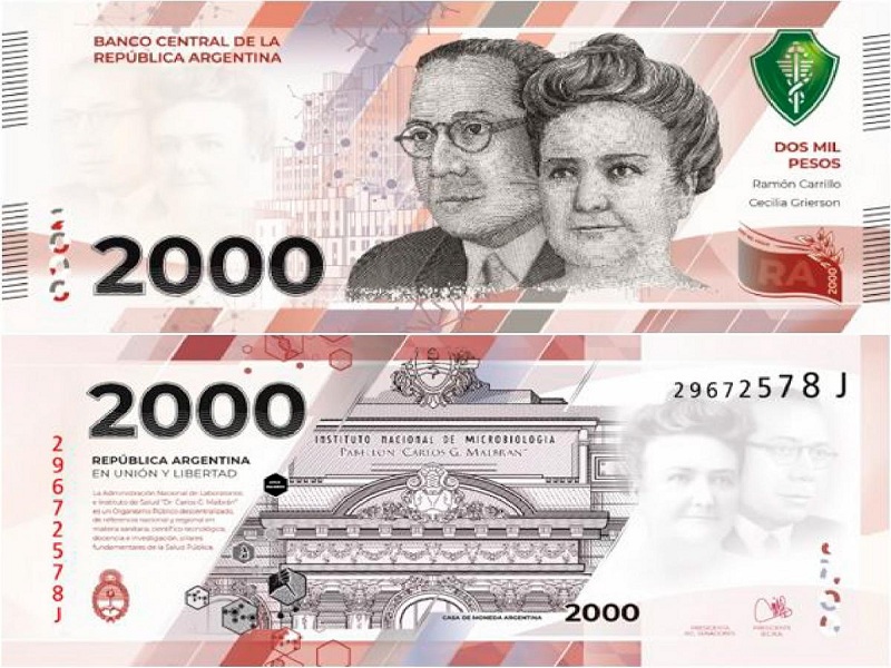 El Banco Central aprobó la emisión del billete de $2.000