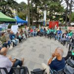 Radio abierta y clase pública en la Plaza de la Memoria de la UNMDP