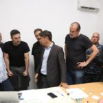 Kicillof, Bullrich y Petri ya están en Bahía Blanca